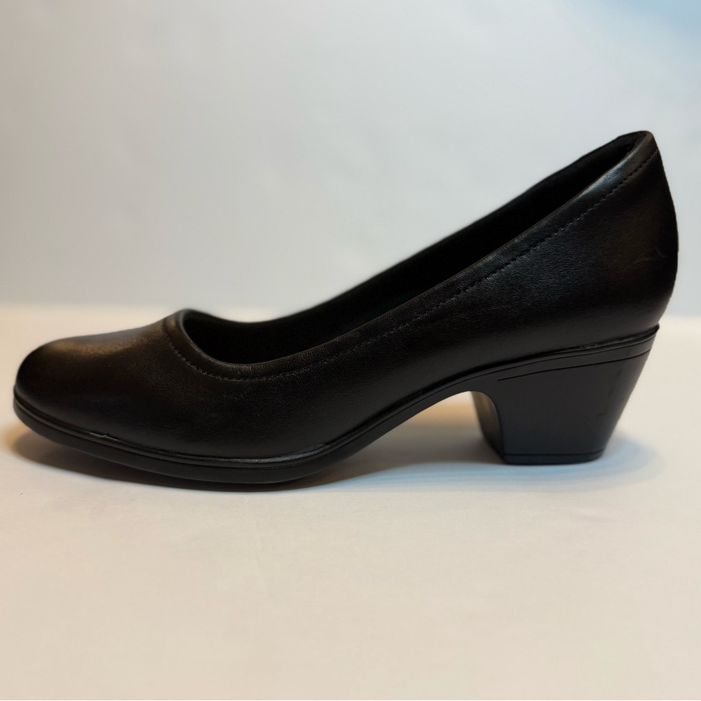 Clarks Emily Ruby Block-Heel Comfort Pumps Size 9.5 Black - Picture 7 of 16
